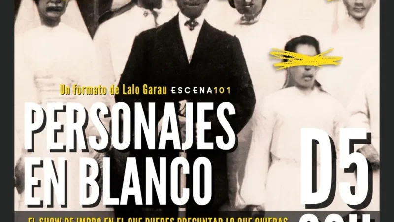 personajes en blanco show de impro en málaga